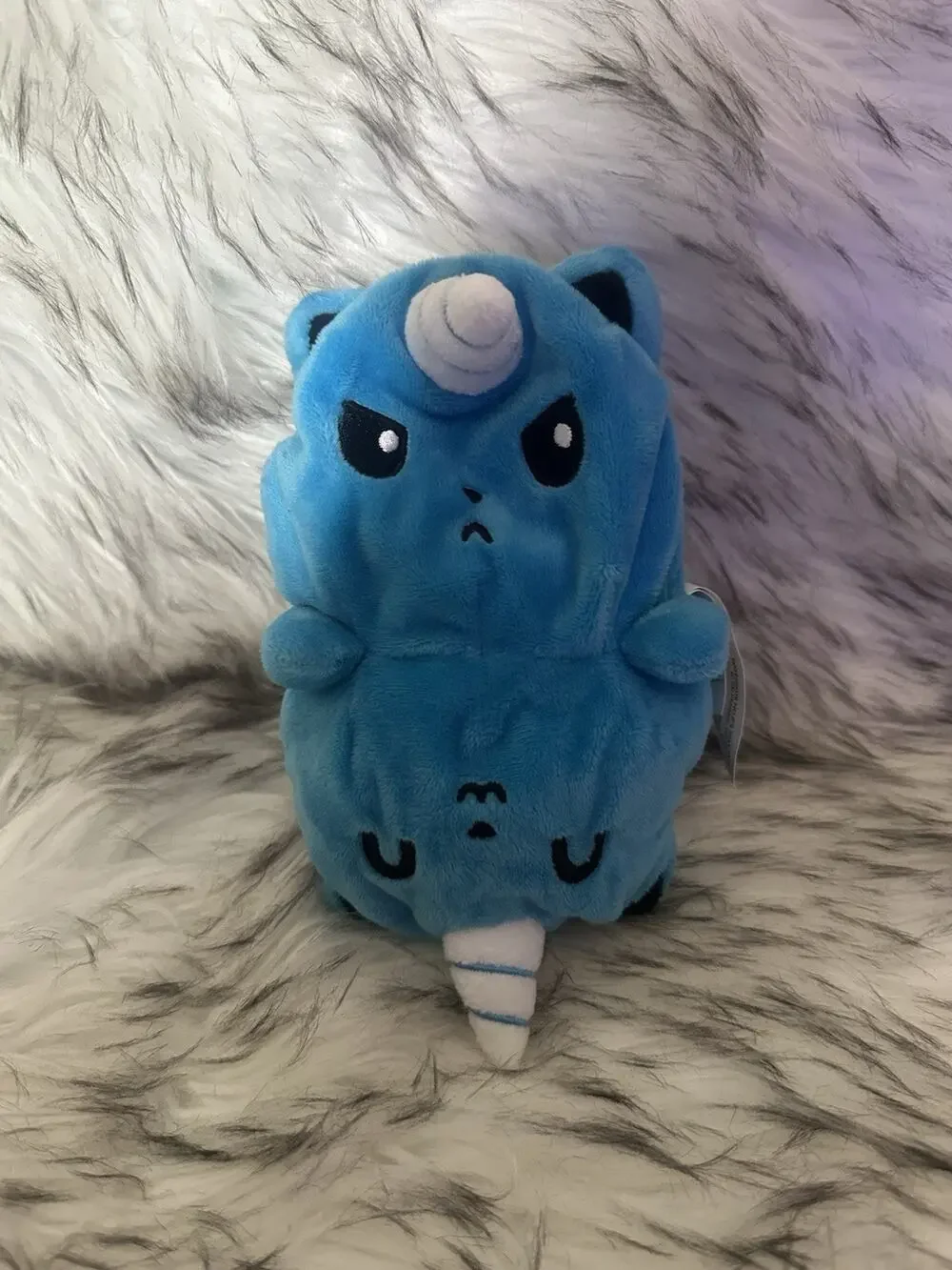 TeeTurtle | The Original Reversible Kittencorn Plushie | Patented Design Blue